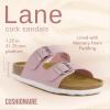 imageCUSHIONAIRE Womens Lane Cork Footbed Sandal With ComfortPink Vegan Suede