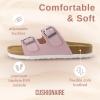 imageCUSHIONAIRE Womens Lane Cork Footbed Sandal With ComfortPink Vegan Suede