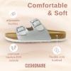 imageCUSHIONAIRE Womens Lane Cork Footbed Sandal With ComfortSilver