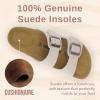imageCUSHIONAIRE Womens Lane Cork Footbed Sandal With ComfortStone Vegan Suede