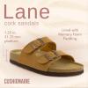 imageCUSHIONAIRE Womens Lane Cork Footbed Sandal With ComfortTan Vegan Suede