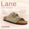 imageCUSHIONAIRE Womens Lane Cork Footbed Sandal With ComfortTaupe Vegan Suede