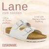 imageCUSHIONAIRE Womens Lane Cork Footbed Sandal With ComfortWhite