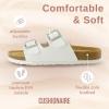 imageCUSHIONAIRE Womens Lane Cork Footbed Sandal With ComfortWhite