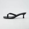 imageCUSHIONAIRE Womens Miami Kitten heel thong sandals Memory Foam Wide Widths AvailableEbony