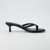 imageCUSHIONAIRE Womens Miami Kitten heel thong sandals Memory Foam Wide Widths AvailableEbony