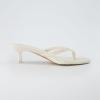 imageCUSHIONAIRE Womens Miami Kitten heel thong sandals Memory Foam Wide Widths AvailableIvory