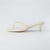 imageCUSHIONAIRE Womens Miami Kitten heel thong sandals Memory Foam Wide Widths AvailableIvory