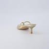 imageCUSHIONAIRE Womens Miami Kitten heel thong sandals Memory Foam Wide Widths AvailableMetallic Gold