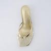 imageCUSHIONAIRE Womens Miami Kitten heel thong sandals Memory Foam Wide Widths AvailableMetallic Gold