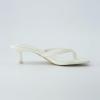 imageCUSHIONAIRE Womens Miami Kitten heel thong sandals Memory Foam Wide Widths AvailableSmooth Cream
