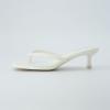 imageCUSHIONAIRE Womens Miami Kitten heel thong sandals Memory Foam Wide Widths AvailableSmooth Cream