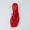 imageCUSHIONAIRE Womens Miami Kitten heel thong sandals Memory Foam Wide Widths AvailableSmooth Red