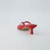 imageCUSHIONAIRE Womens Miami Kitten heel thong sandals Memory Foam Wide Widths AvailableSmooth Red
