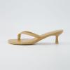 imageCUSHIONAIRE Womens Miami Kitten heel thong sandals Memory Foam Wide Widths AvailableTan