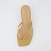 imageCUSHIONAIRE Womens Miami Kitten heel thong sandals Memory Foam Wide Widths AvailableTan