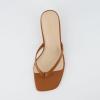 imageCUSHIONAIRE Womens Miami Kitten heel thong sandals Memory Foam Wide Widths AvailableWhiskey