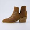 imageCUSHIONAIRE Womens Rustler Western bootie Memory Foam Wide Widths AvailableBrown