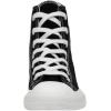 imageCUSHIONAIRE Womens Vance high top Canvas Sneaker Memory FoamBlackWhite Zipper