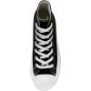 imageCUSHIONAIRE Womens Vance high top Canvas Sneaker Memory FoamBlackWhite Zipper