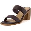 imageCUSHIONAIRE Womens Clever two band block heel sandal Memory Foam Wide Widths AvailableDark Brown