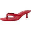 imageCUSHIONAIRE Womens Miami Kitten heel thong sandals Memory Foam Wide Widths AvailableSmooth Red