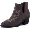 imageCUSHIONAIRE Womens Rustler Western bootie Memory Foam Wide Widths AvailableGrey