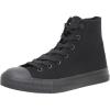 imageCUSHIONAIRE Womens Vance high top Canvas Sneaker Memory FoamBlackBlack Zipper