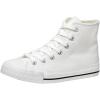 imageCUSHIONAIRE Womens Vance high top Canvas Sneaker Memory FoamWhite Zipper