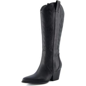imageCUSHIONAIRE Womens Caress tall western boot Memory Foam Wide Widths AvailableBlack