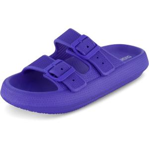 imageCUSHIONAIRE Womens Fame recovery cloud slide with ComfortBright Blue