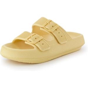 imageCUSHIONAIRE Womens Fame recovery cloud slide with ComfortGolden