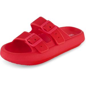 imageCUSHIONAIRE Womens Fame recovery cloud slide with ComfortRed