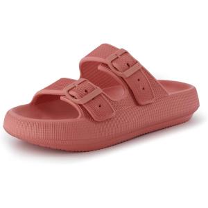 imageCUSHIONAIRE Womens Fame recovery cloud slide with ComfortSalmon