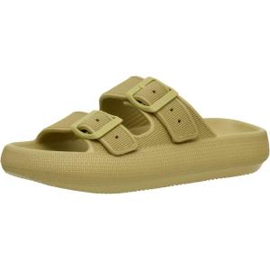 imageCUSHIONAIRE Womens Fame recovery cloud slide with ComfortYellow