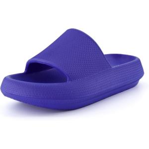 imageCUSHIONAIRE Womens Feather Cloud Recovery Slide Sandals with ComfortBright Blue