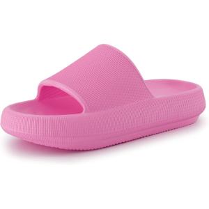 imageCUSHIONAIRE Womens Feather Cloud Recovery Slide Sandals with ComfortBright Pink