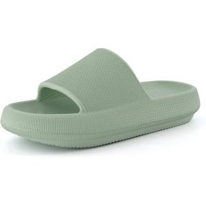 imageCUSHIONAIRE Womens Feather Cloud Recovery Slide Sandals with ComfortGreen