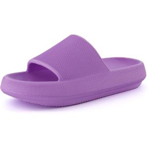 imageCUSHIONAIRE Womens Feather Cloud Recovery Slide Sandals with ComfortLavender
