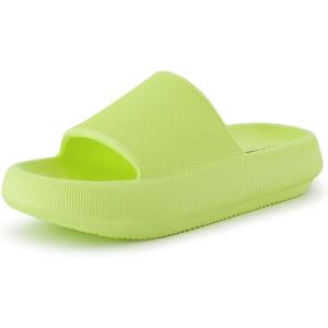imageCUSHIONAIRE Womens Feather Cloud Recovery Slide Sandals with ComfortLemon Yellow