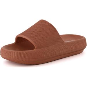 imageCUSHIONAIRE Womens Feather Cloud Recovery Slide Sandals with ComfortOrange