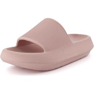 imageCUSHIONAIRE Womens Feather Cloud Recovery Slide Sandals with ComfortPink