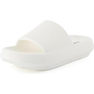 imageCUSHIONAIRE Womens Feather Cloud Recovery Slide Sandals with ComfortVanilla