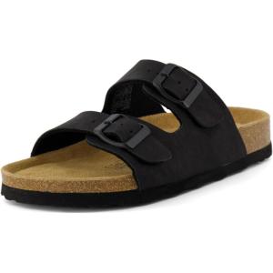 imageCUSHIONAIRE Womens Lane Cork Footbed Sandal With ComfortBlack