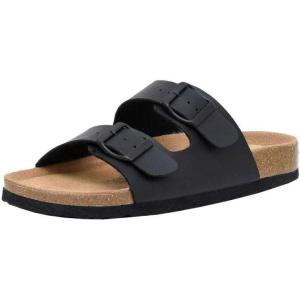 imageCUSHIONAIRE Womens Lane Cork Footbed Sandal With ComfortBlack Nappa