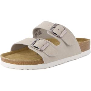 imageCUSHIONAIRE Womens Lane Cork Footbed Sandal With ComfortStone Vegan Suede