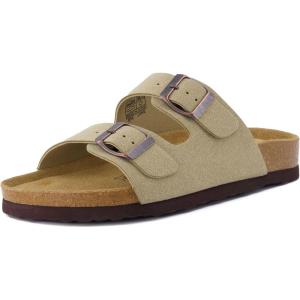 imageCUSHIONAIRE Womens Lane Cork Footbed Sandal With ComfortTaupe Vegan Suede