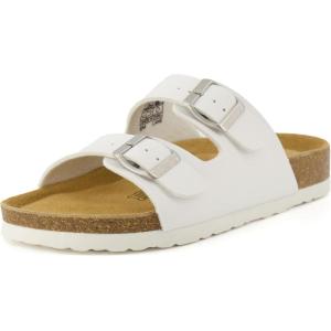 imageCUSHIONAIRE Womens Lane Cork Footbed Sandal With ComfortWhite
