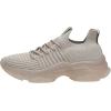 imageCUSHIONAIRE Womens Apolo Knit Sneaker Memory FoamTaupeClear Bottom