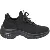 imageCUSHIONAIRE Womens Blaze Stretch Knit Slip on lace Sneaker Memory Foam ampamp LiteSole TechnologyBlackBlack